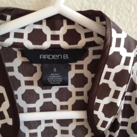 - Arden B. short-sleeved silk blouse - Picture 5 of 7